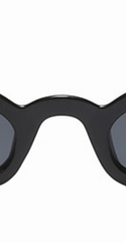 TOYEARN Vintage Sexy Ladies Cat Eye Sunglasses Women 2018 (C01 Black frame/Grey Glasses)