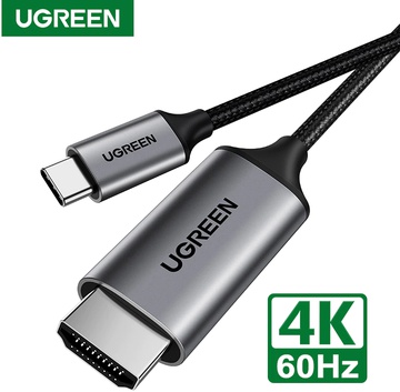 Ugreen HDMI 2.0 to USB-C (type C) Cable Converter Metallic Black 1.5M (4k/60Hrz)