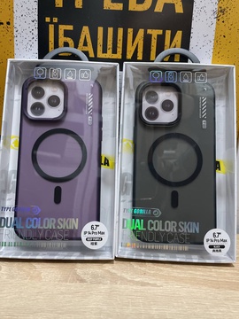 Blueo Dual Color Phone Case for iPhone 15 Pro Max with MagSafe Black