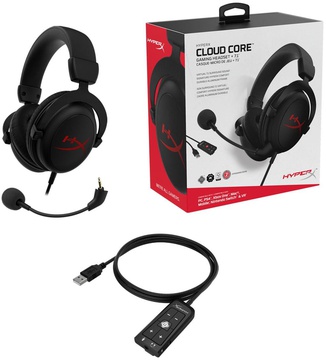 HyperX Cloud Core + 7.1 Black (HX-HSCC-2-BK)