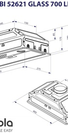Minola HBI 52621 WH GLASS 700 LED