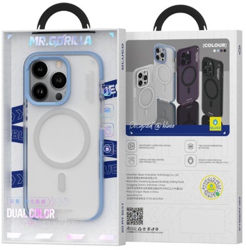 Blueo Dual Color Phone Case for iPhone 14 Pro Max with MagSafe White