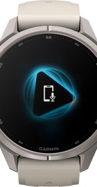 Garmin Fenix 9 Pro inReach 43mm Titanium with Fog Gray/Dark Sandstone Silicone Band (010-04335-80/81)