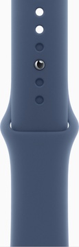 Apple Watch Series 10 GPS + Cellular 42mm Silver Aluminum Case With Denim Sport Band - S/M (MWX33)