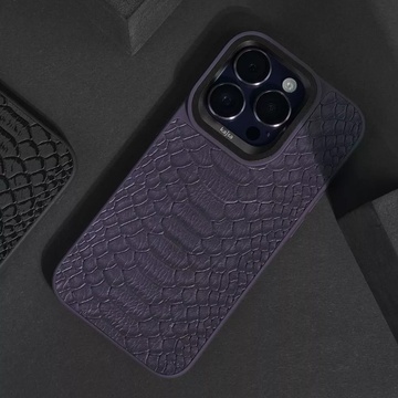 WAVE Kajsa Snake Pattern Deep Purple for iPhone 14 Pro Max