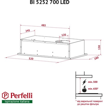 Perfelli BI 5252 BL 700 LED