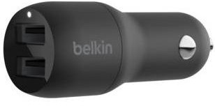 Belkin Boost Up Charge Dual USB-A Car Charger 24W (CCB001BTBK)