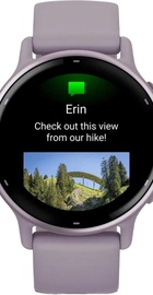 Garmin vivoactive 5 Metallic Orchid Aluminum Bezel with Orchid Case and Silicone (010-02862-13/53)