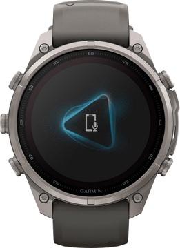 Garmin Fenix 9 Pro inReach Solar 47mm Titanium with Pebble Gray/Silver Gray Silicone Band (010-04338-00/01)