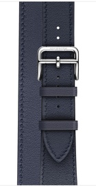Apple Watch Hermes Series 4 GPS + Cellular 40mm Stainless Steel Case with Bleu Indigo Swift Leather Double Tour (MU6Q2)