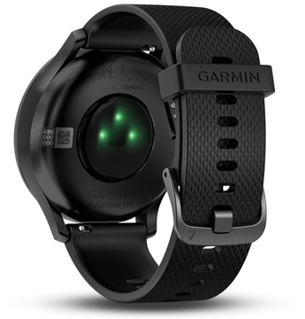 Garmin Vivomove HR Black with Black Silicone Band (010-01850-11)