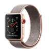 Apple Watch 42mm Series 3 GPS + Cellular Gold Aluminum Case with Pink Sand Sport Loop (MQK72)