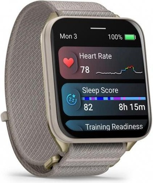 Garmin Venu X1 Soft Gold Titanium and French Grey Nylon (010-02980-33)
