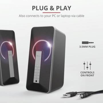 Trust Arva Illuminated Bluetooth 2.0 Speaker Set (23820)