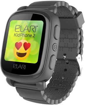 ELARI KidPhone 2 Black с GPS-трекером (KP-2B)