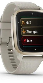 Garmin Venu Sq 2 – Music Edition Cream Gold Al. Bezel w. French Gray Case and S. Band (0010-02700-02/12)