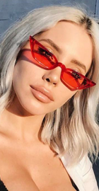 TOYEARN Vintage Sexy Ladies Cat Eye Sunglasses Women 2018 (Purple frame/Purple Glasses)