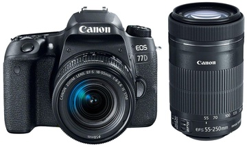 Canon EOS 77D kit (18-55mm + 55-250mm) EF-S IS STM