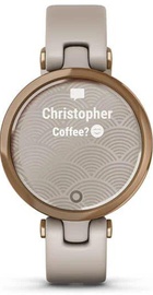 Garmin Lily Rose Gold Bezel with Light Sand Case and Silicone Band (010-02384-11)