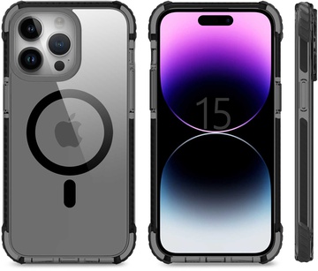 FJ Gears EchoWave Case with MagSafe for iPhone 15 Pro Max Black