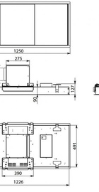 Falmec SKEMA IS.120 E.P. STAINLESS STEEL (CSKI20.E0P2#ZZZI400F)