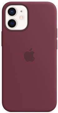 Apple iPhone 12 mini Silicone Case with MagSafe Plum (MHKQ3)