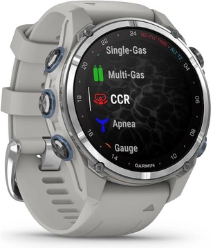 Garmin Descent Mk3 43 mm Stainless Steel with Fog Gray Silicone Band (010-02753-04/03)
