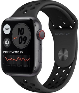 Apple Watch Nike SE GPS + Cellular 44mm Space Gray Aluminum Case with Anthracite/Black Nike Sport Band (MG063)