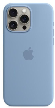 Apple iPhone 15 Pro Max Silicone Case with MagSafe Winter Blue (MT1Y3)