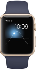 Apple Watch Sport 42mm Gold Aluminum Case with Midnight Blue Sport Band (MLC72)
