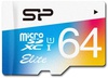 Silicon Power 64 GB microSDXC class 10 UHS-I Elite Color + SD adapter SP064 (GBSTXBU1V20-SP)