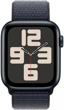 Apple Watch SE 2 GPS 44mm Midnight Aluminium Case w. Ink Sport Loop (MXEP3)