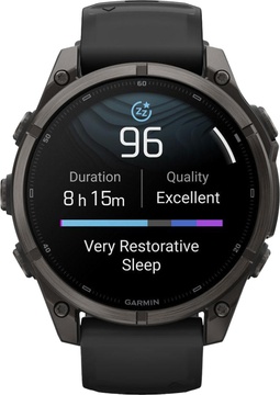 Garmin Fenix 9 47mm Carbon Gray DLC Titanium with Black Silicone Band (010-04762-10/11)