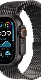 Apple Black Titanium Milanese Loop Large for Watch 42mm/44mm/45mm/46mm/49mm (MXKH3) 180-210mm