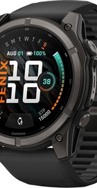 Garmin Fenix 9 51mm Carbon Gray DLC Titanium with Black Silicone Band (010-04763-10/11)