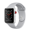 Apple Watch 42mm Series 3 GPS + Cellular Silver Aluminum Case with Fog Sport Band (MQK12)