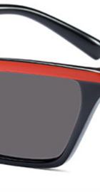 HBK Sexy Cat Eye Sunglasses (c3 red/black)