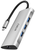 WIWU Adapter Alpha 631STR USB-C to (3 x USB 3.0 + RJ45 + SD + TF Card) Silver
