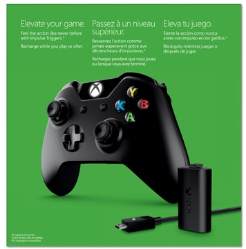 Microsoft Xbox One Wireless Controller With Play & Charge Kit