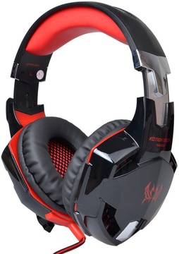 Kotion Each G2000 Pro Gaming с подсветкой (Черно-красный)