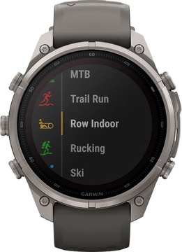 Garmin Fenix 9 Pro inReach Solar 47mm Titanium with Pebble Gray/Silver Gray Silicone Band (010-04338-00/01)
