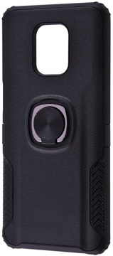 Simple Case Leather Design Case With Ring for Xiaomi Redmi Note 9S/Note 9 Pro